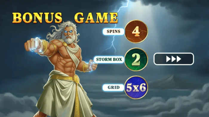 Pots of Power: Zeus - expanded 5x6 grid in Hold & Win with Lightning Frames